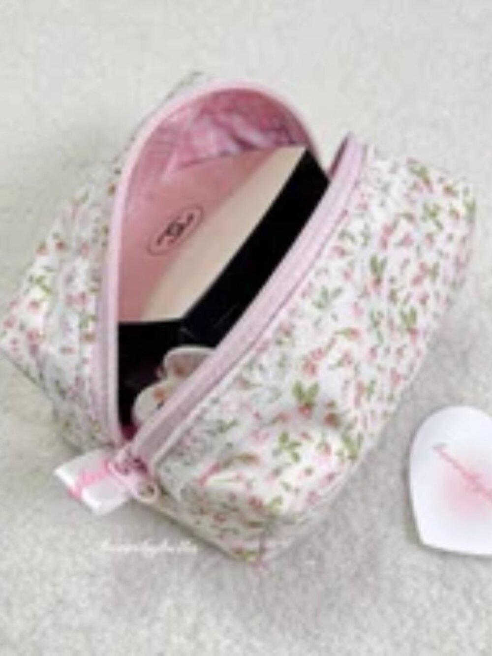 Floral Mini Coquette Makeup Bag